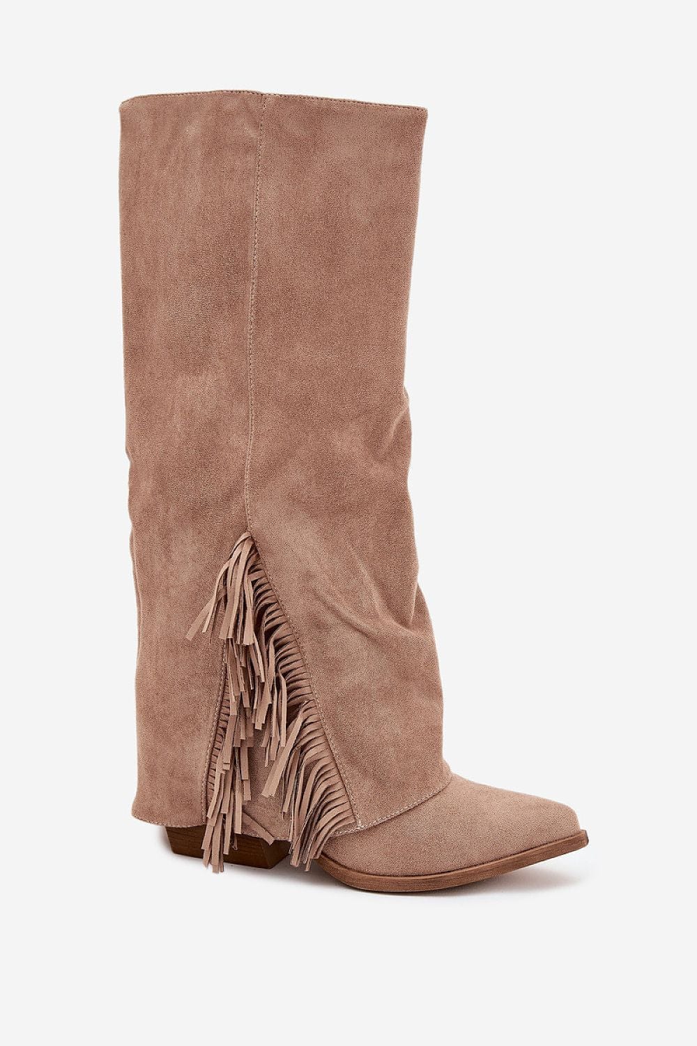 Cowboy Boots Women Eco Suede Fringe - ShalayeFashion