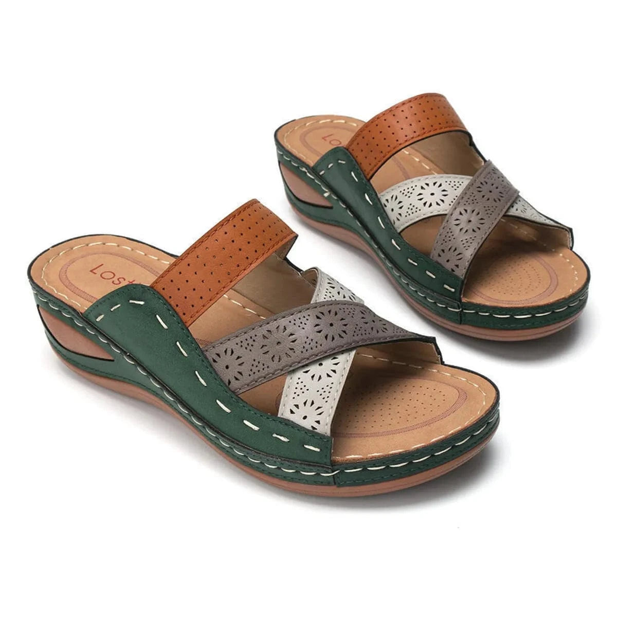 Crisscross Casual Wedge Sandals - ShalayeFashion