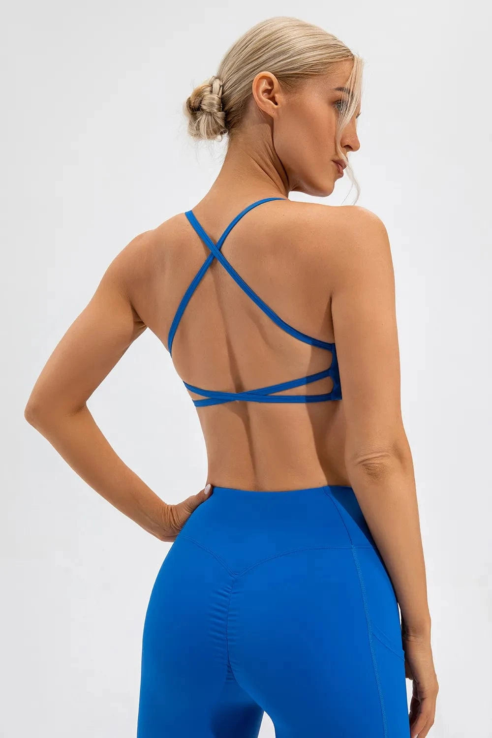 Crisscross Spaghetti Strap Active Cami - ShalayeFashion