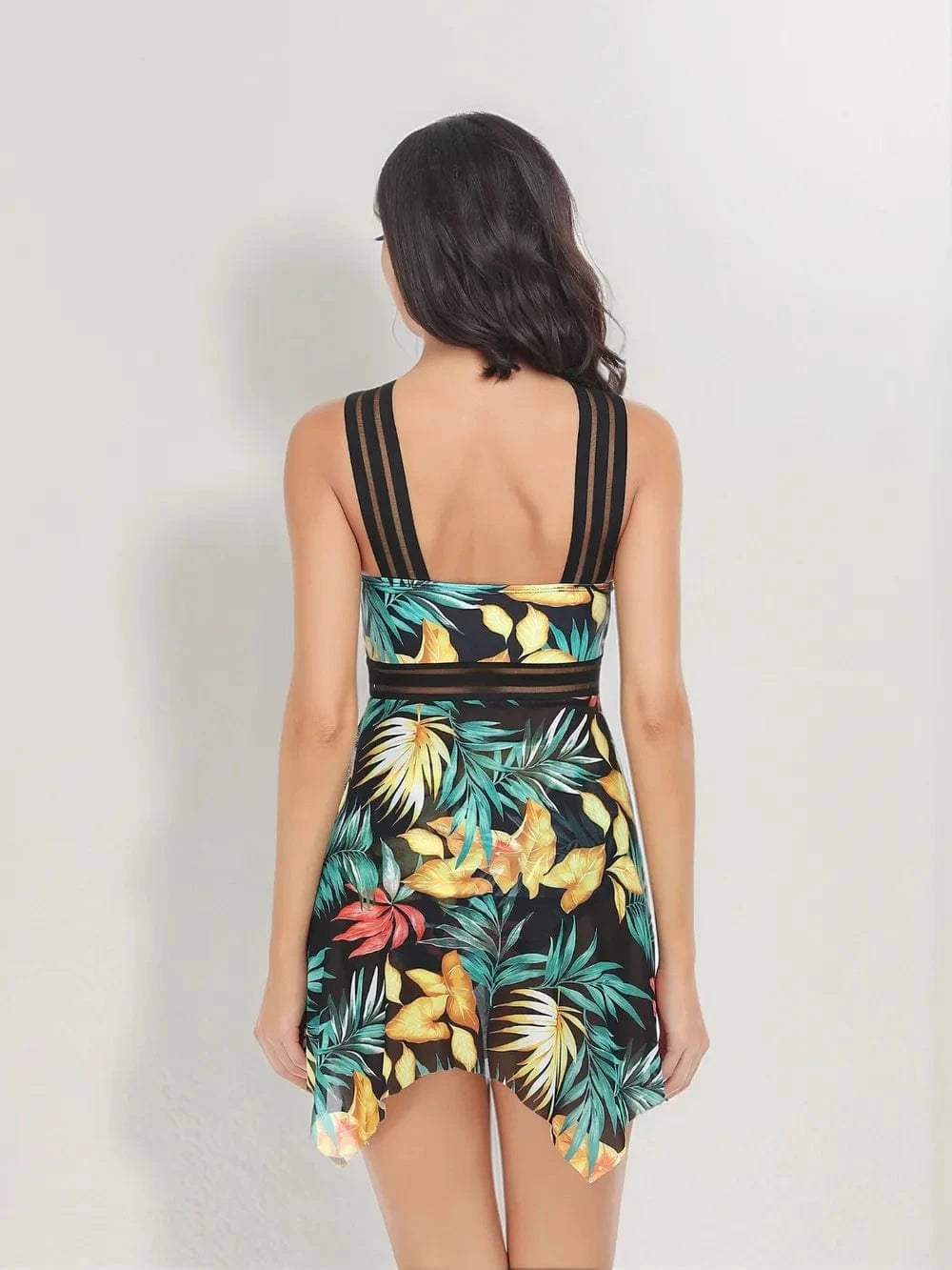 Cutout Printed Two - Piece Swim Set - ShalayeFashion