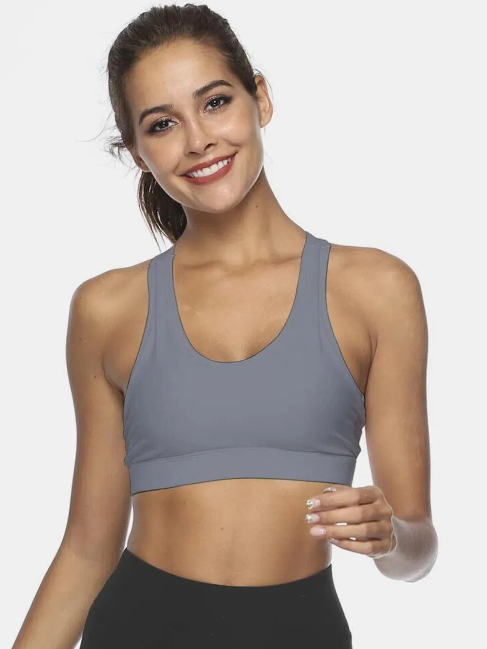 Cutout Scoop Neck Active Tank - ShalayeFashion