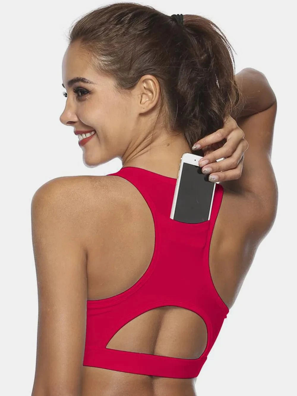 Cutout Scoop Neck Active Tank - ShalayeFashion
