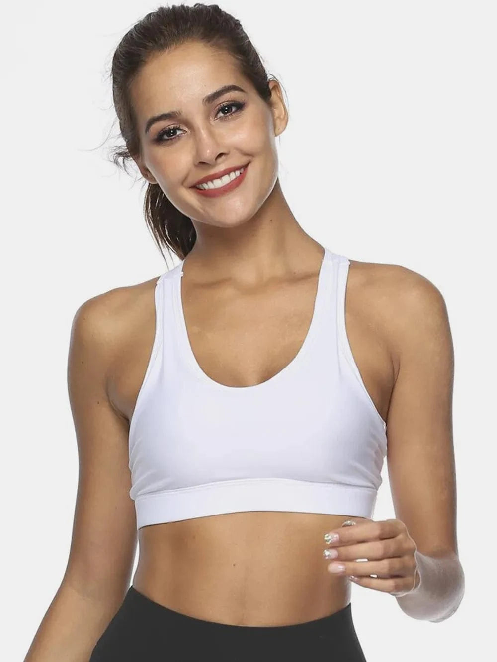 Cutout Scoop Neck Active Tank - ShalayeFashion