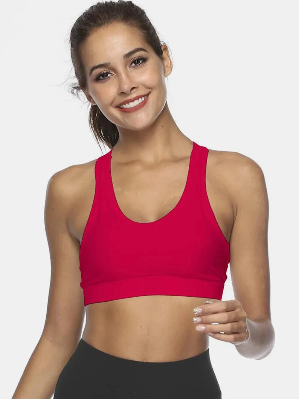 Cutout Scoop Neck Active Tank - ShalayeFashion