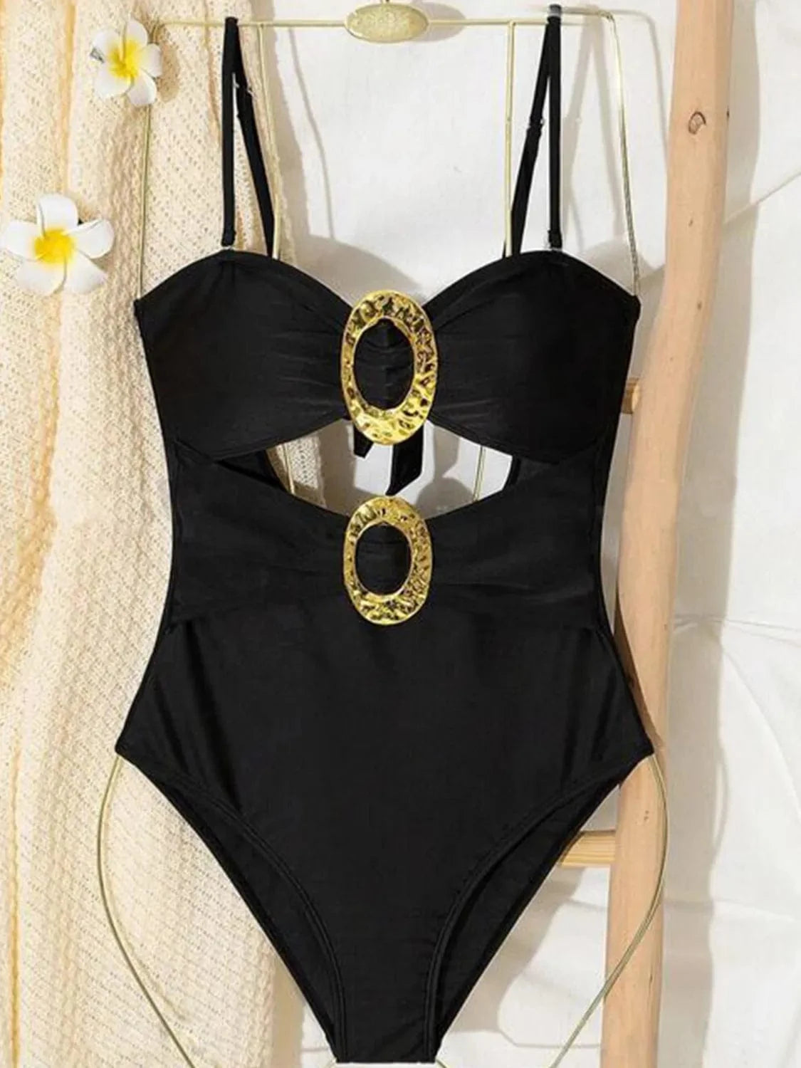 Cutout Sweetheart Neck One - Piece Swimwear - ShalayeFashion