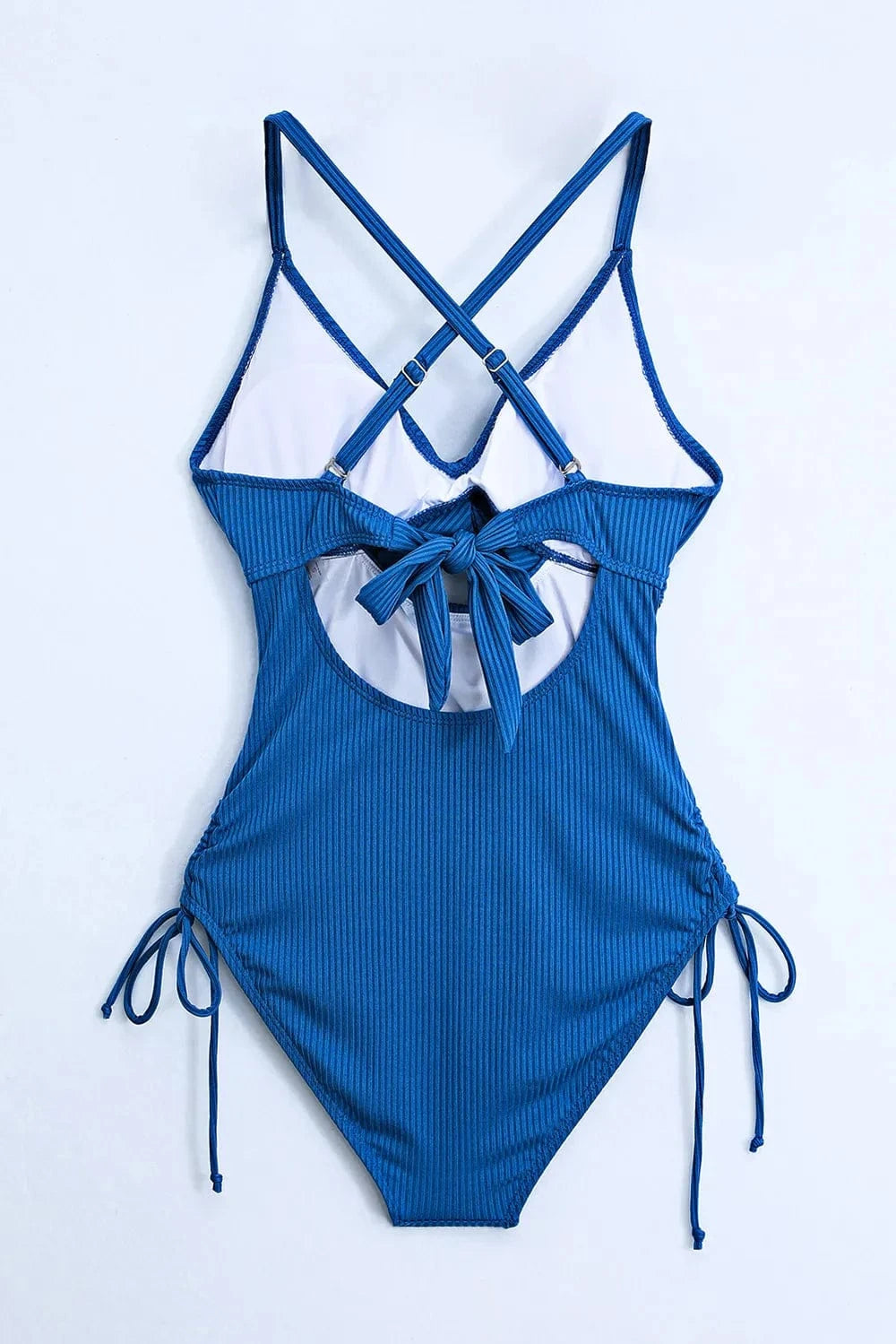 Cutout V - Neck Spaghetti Strap One - Piece Swimwear - ShalayeFashion