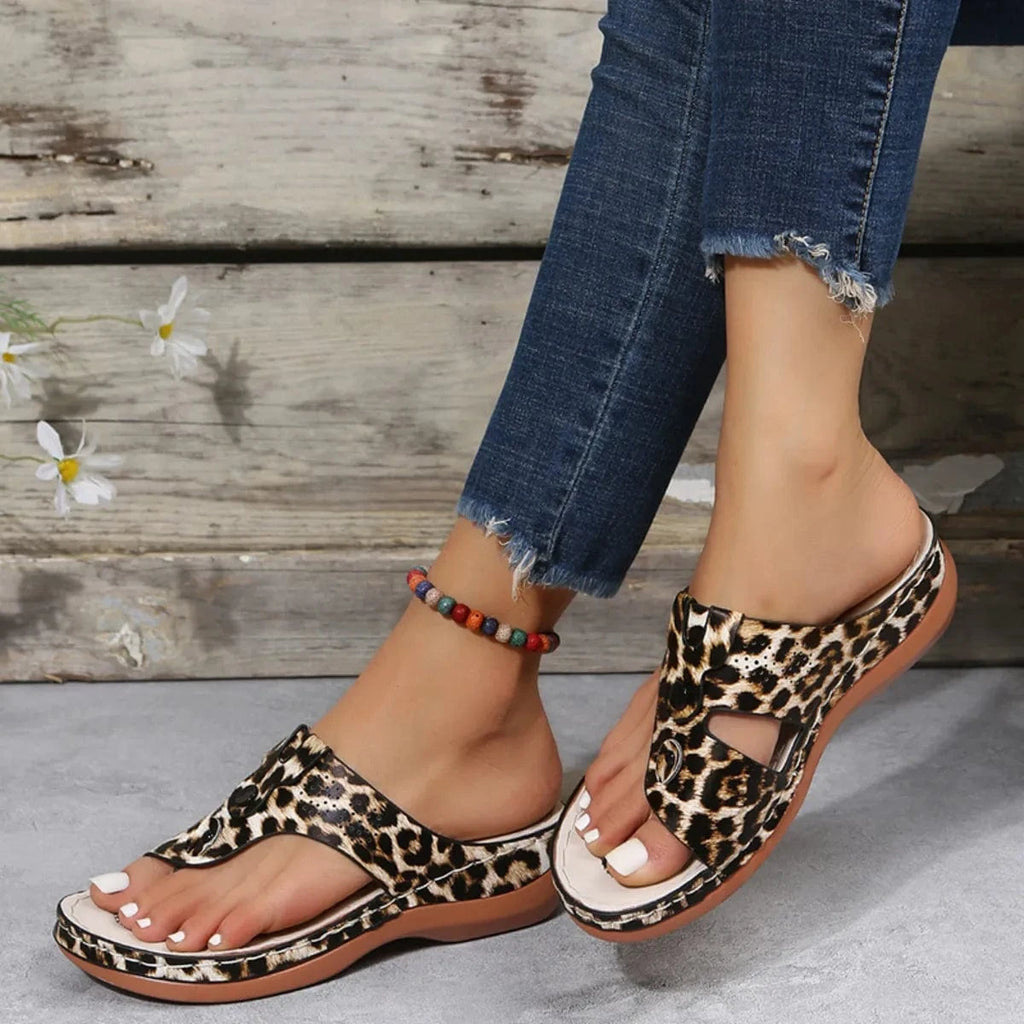 Cutout Wedge Sandals - ShalayeFashion