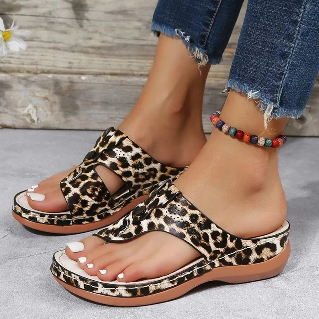 Cutout Wedge Sandals - ShalayeFashion