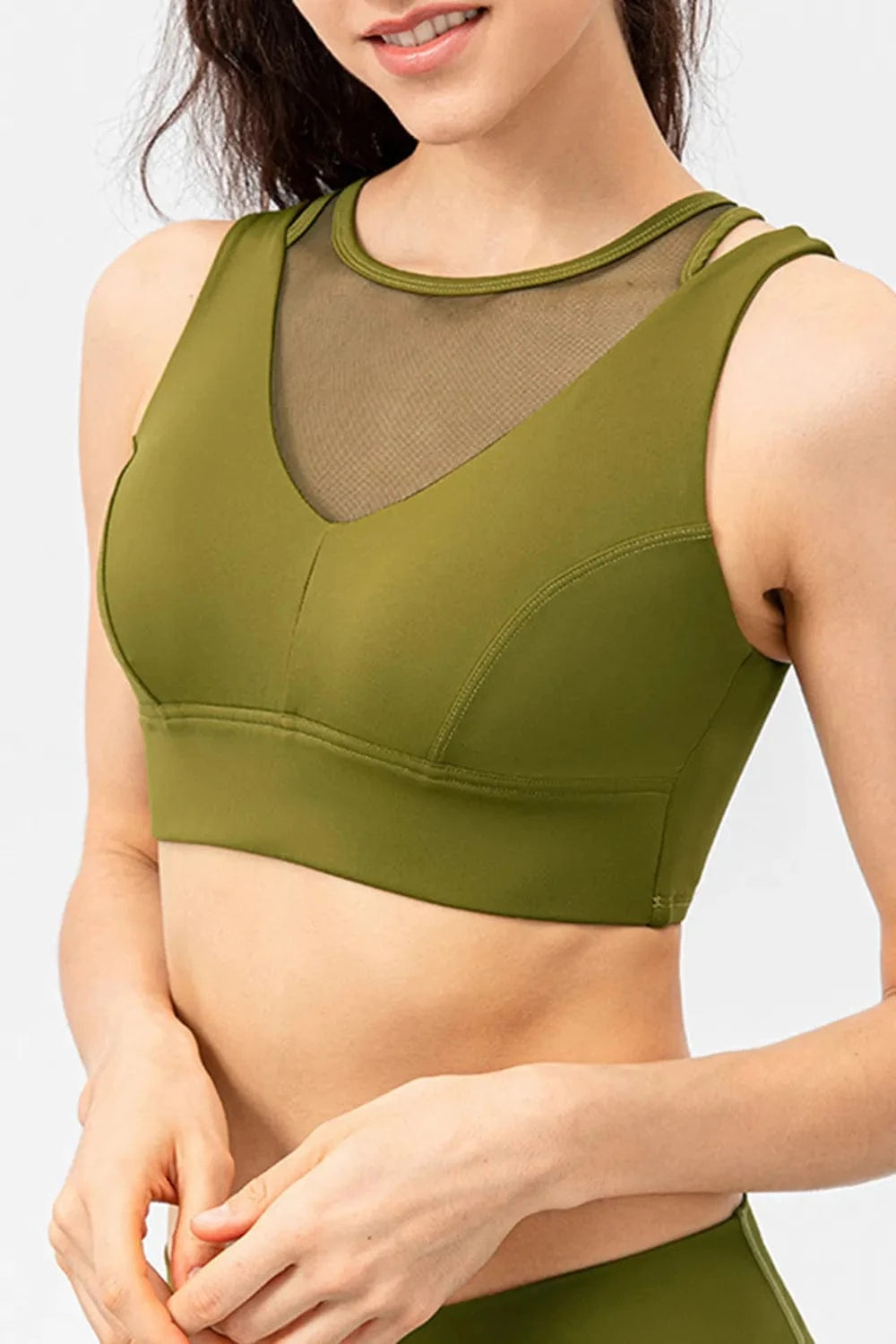 Cutout Wide Strap Active Tank - ShalayeFashion