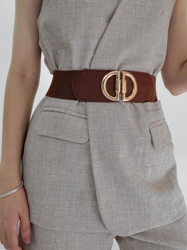 D Buckle Elastic Belt - ShalayeFashion