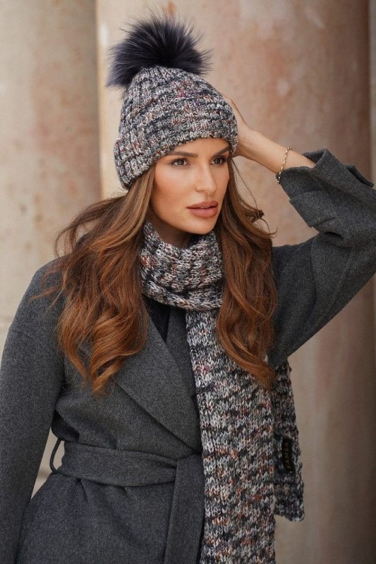 Designer Women’s Colorful Pom Beanie - ShalayeFashion