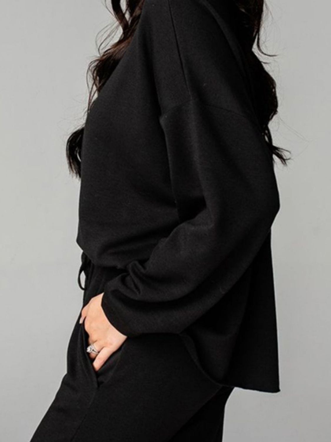Distressed Sweatshirt and Joggers Set - ShalayeFashion
