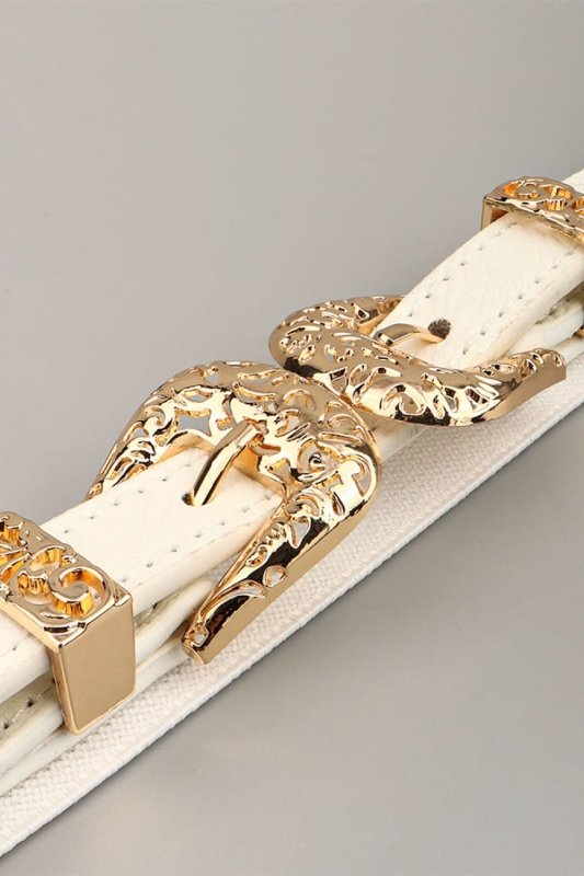 Double Buckle Elastic Belt - ShalayeFashion