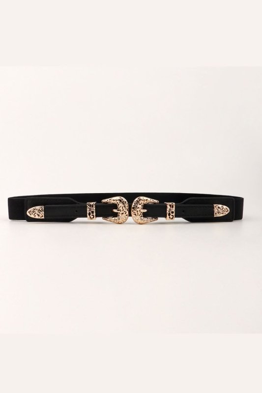 Double Buckle Elastic Belt - ShalayeFashion
