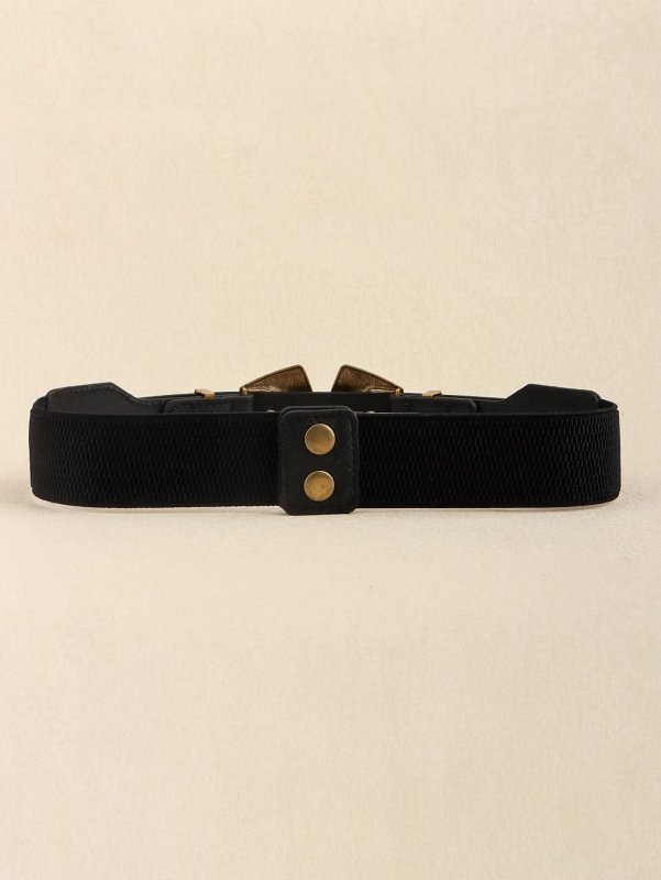Double Buckle PU Leather Belt - ShalayeFashion