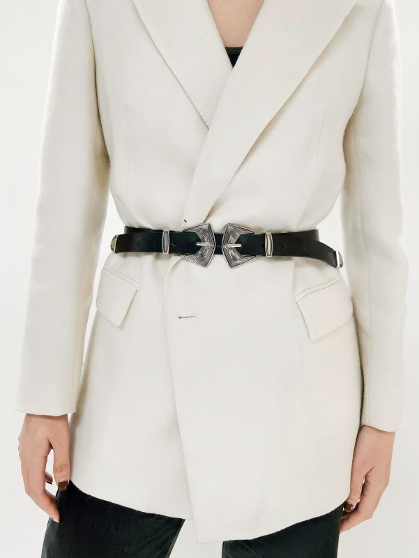 Double Buckle PU Leather Belt - ShalayeFashion