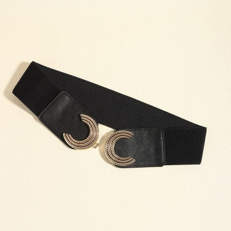 Double C Buckle Elastic Belt - ShalayeFashion