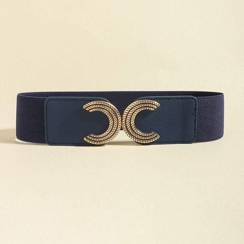 Double C Buckle Elastic Belt - ShalayeFashion