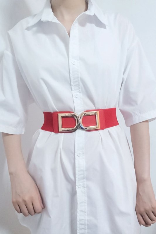 Double D Buckle PU Belt - ShalayeFashion