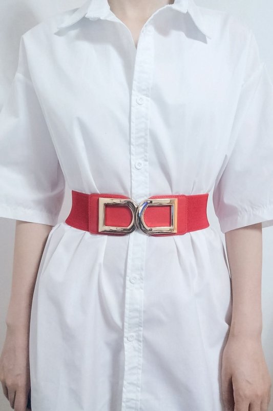 Double D Buckle PU Belt - ShalayeFashion