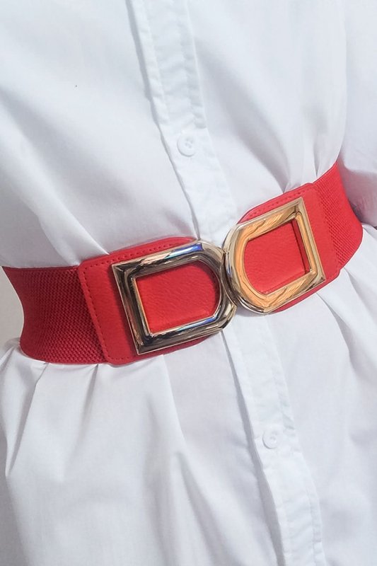 Double D Buckle PU Belt - ShalayeFashion