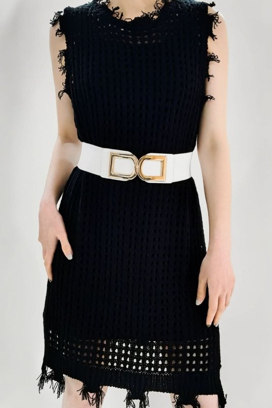 Double D Buckle PU Belt - ShalayeFashion