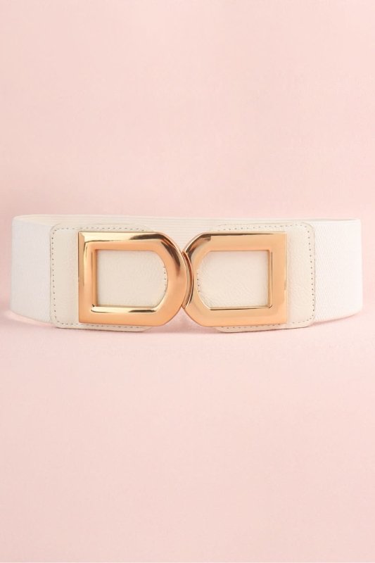 Double D Buckle PU Belt - ShalayeFashion