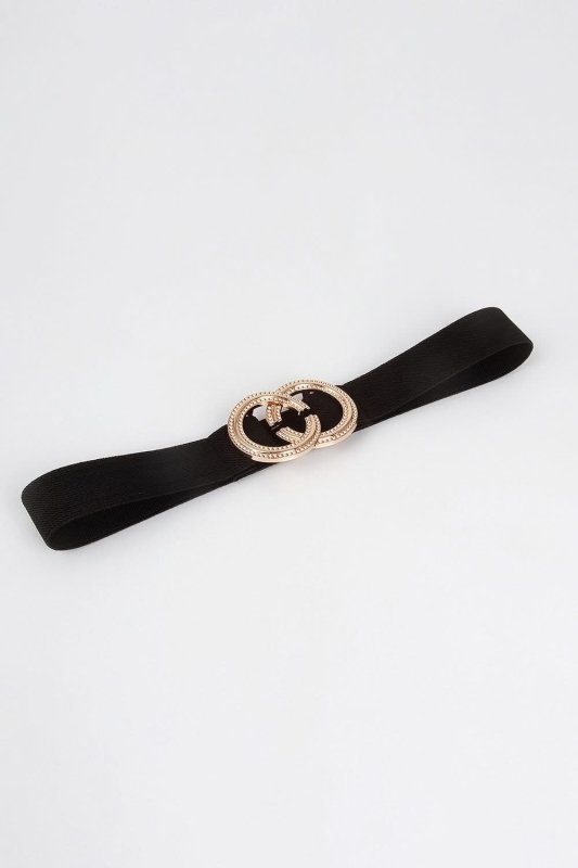 Double Hoop Buckle Elastic Belt - ShalayeFashion