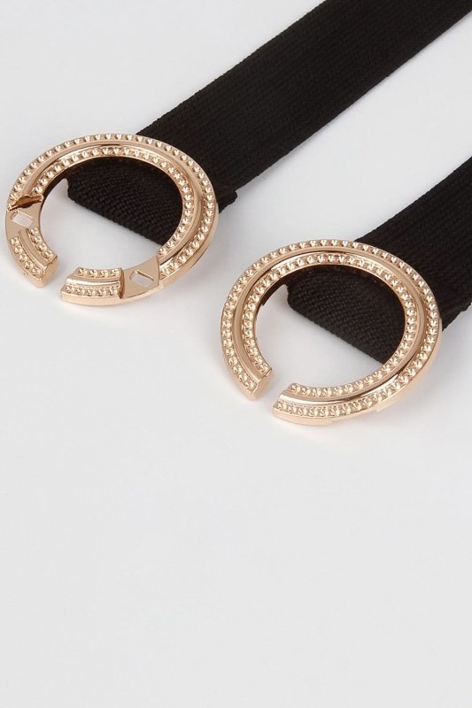 Double Hoop Buckle Elastic Belt - ShalayeFashion