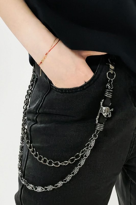 Double Layer Alloy Chain Belt - ShalayeFashion