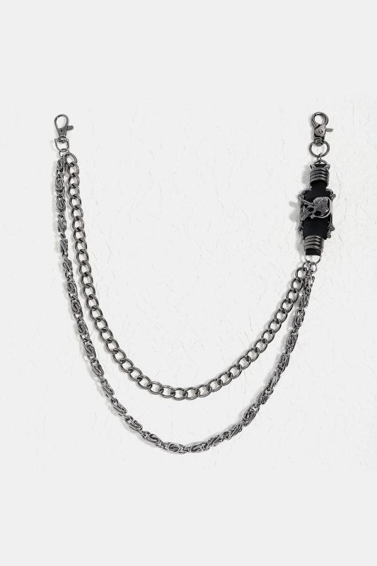 Double Layer Alloy Chain Belt - ShalayeFashion