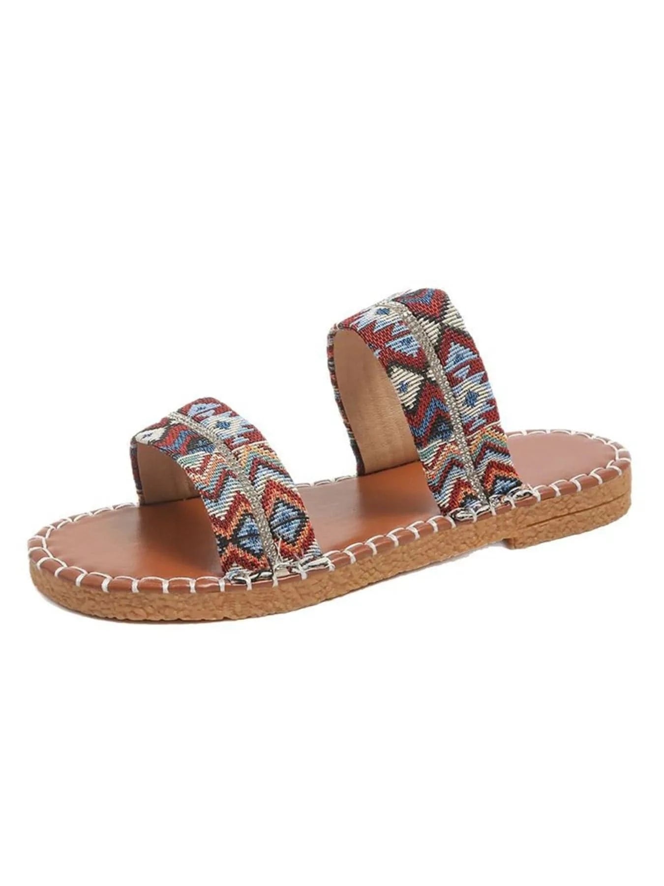 Double Strap Open Toe Sandals - ShalayeFashion