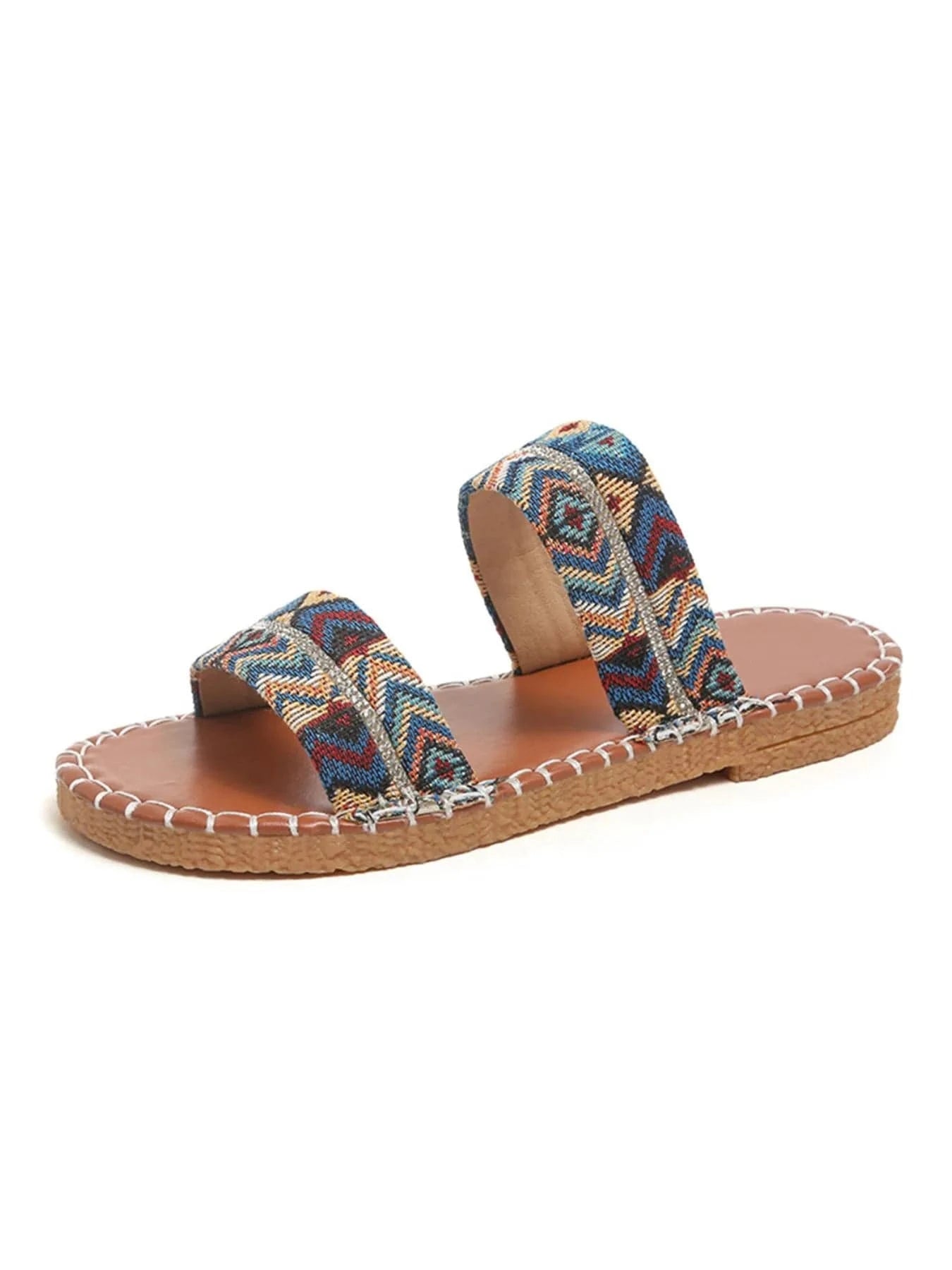 Double Strap Open Toe Sandals - ShalayeFashion