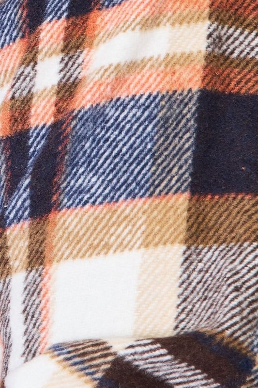 Double Take Plaid Button Front Shirt Jacket with Breast Pockets - ShalayeFashion