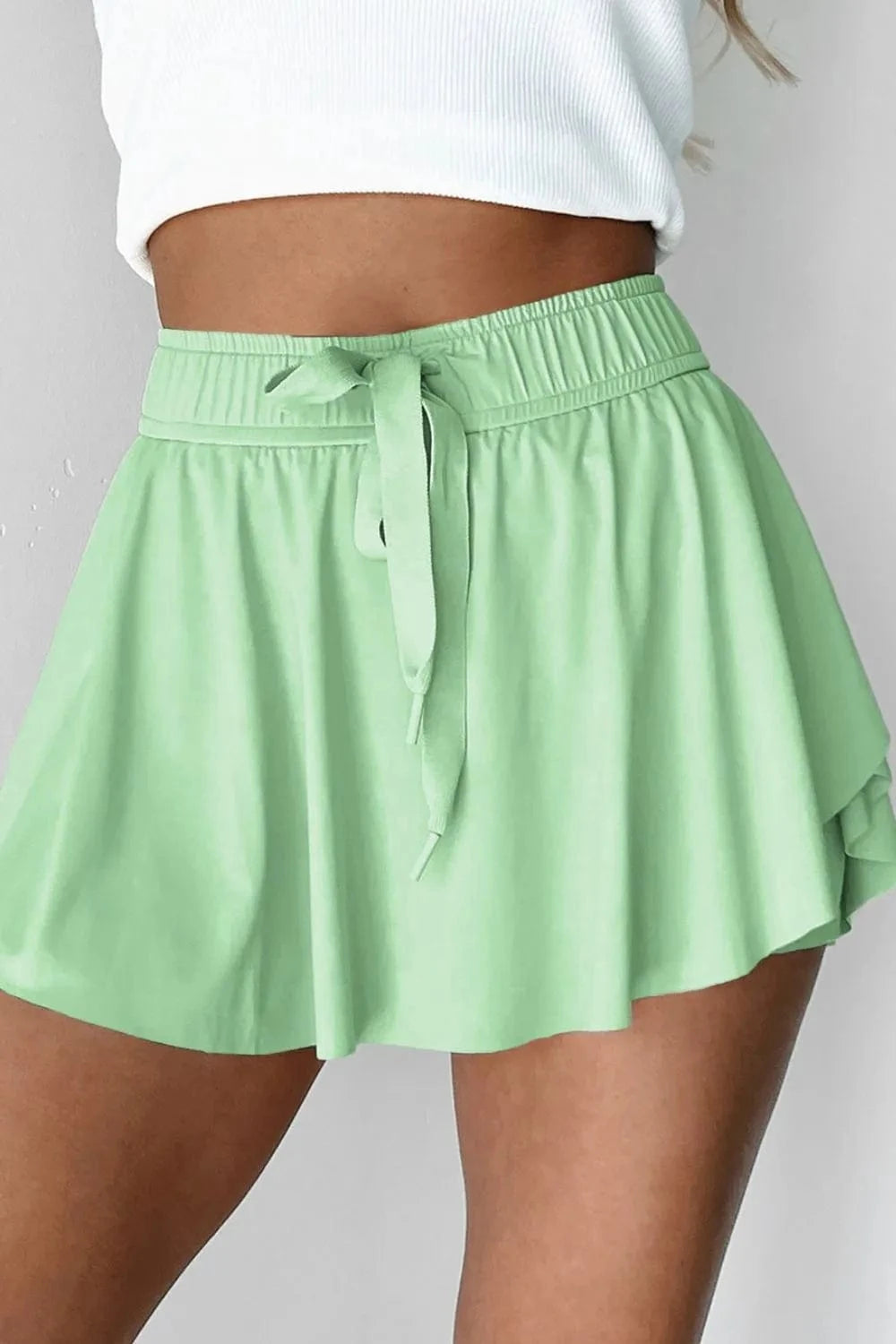 Drawstring Active Skorts - ShalayeFashion