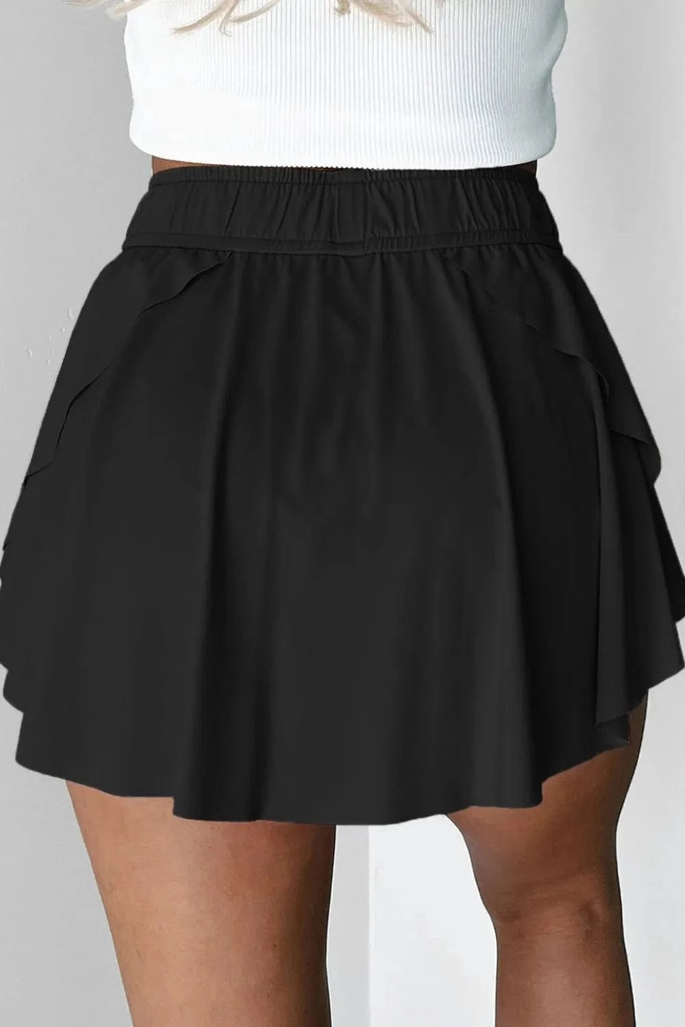 Drawstring Active Skorts - ShalayeFashion
