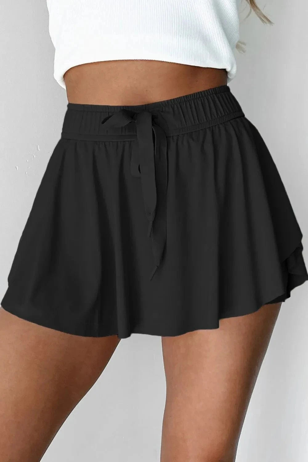 Drawstring Active Skorts - ShalayeFashion