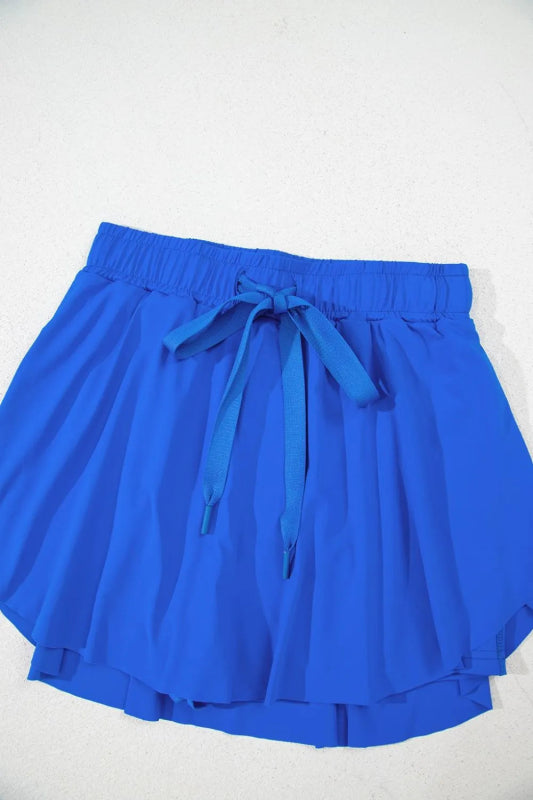 Drawstring Active Skorts - ShalayeFashion