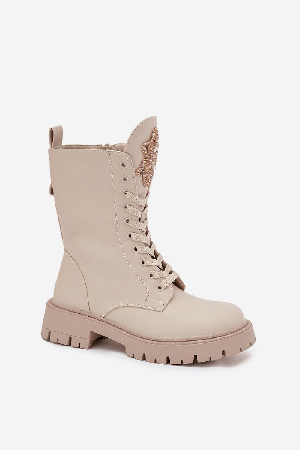 Eco - Leather Patent Ankle Boots Women - ShalayeFashion