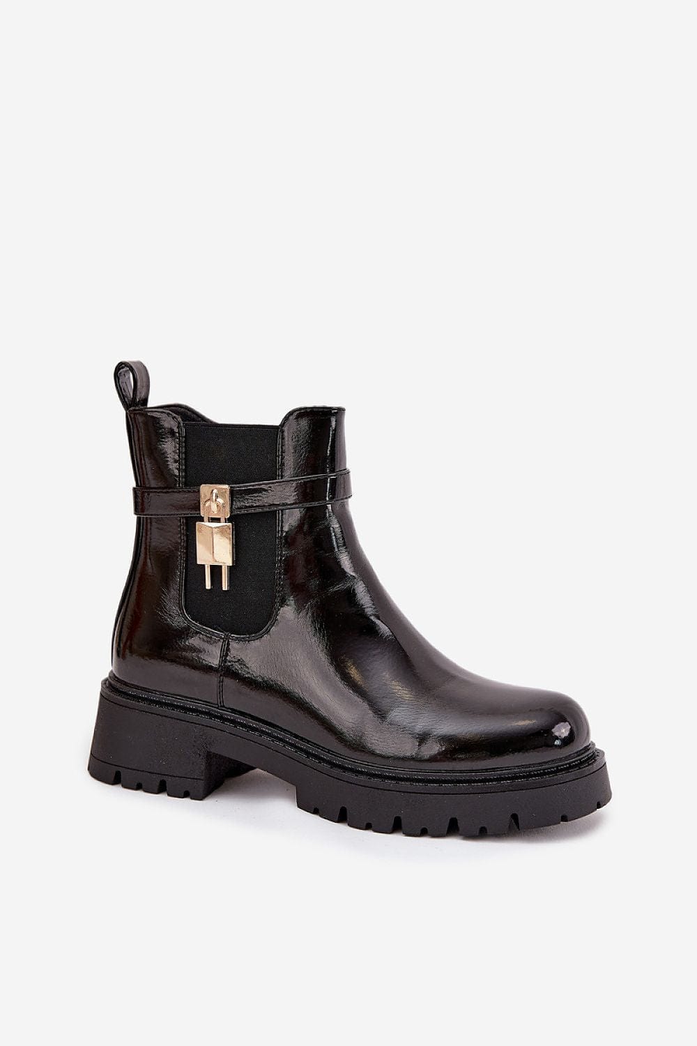 Eco - Leather Platform Jodhpur Boots Women - ShalayeFashion