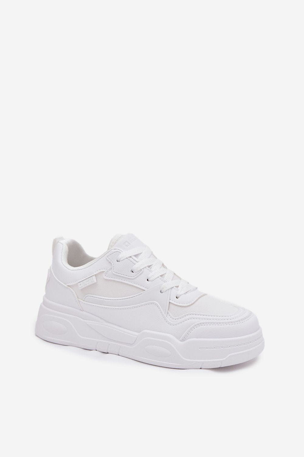 Eco Leather Platform Sneakers Recycled Insole - ShalayeFashion