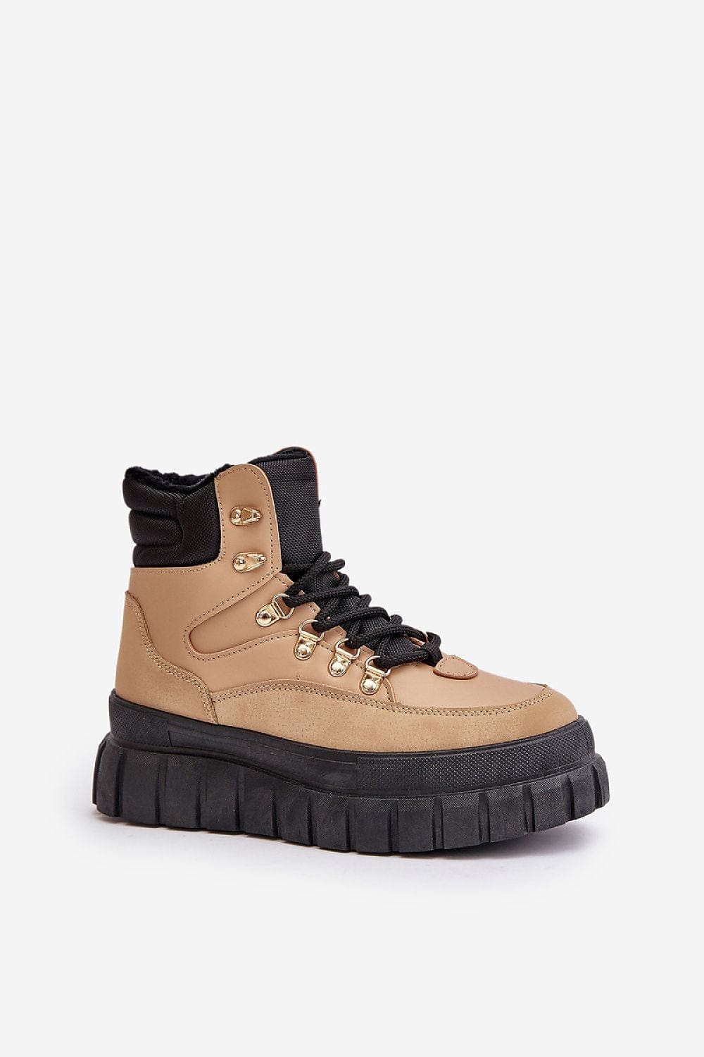 Eco Leather Platform Trapper Shoes Women - ShalayeFashion
