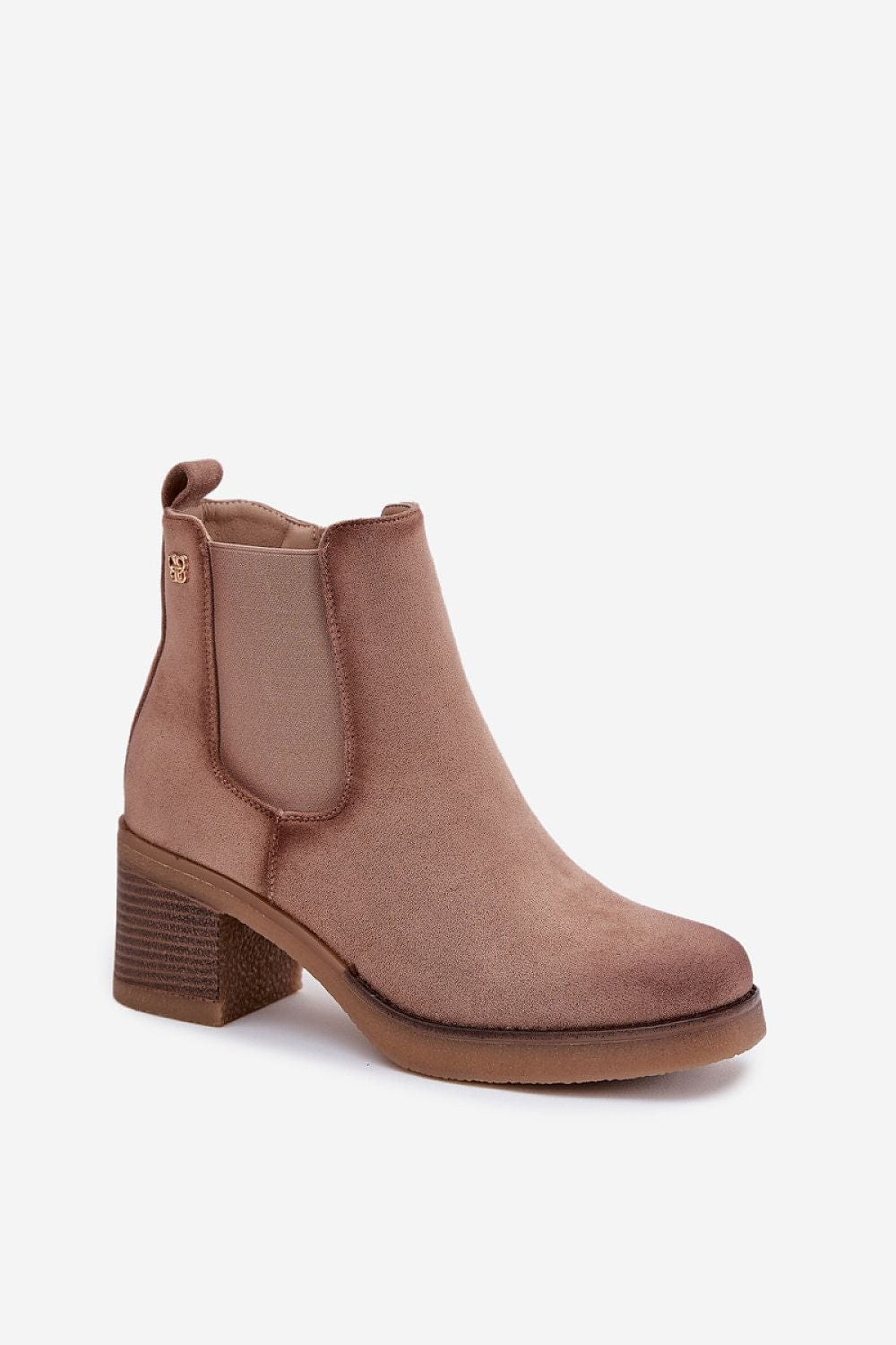 Eco Suede Golden Detail Jodhpur Boots - ShalayeFashion