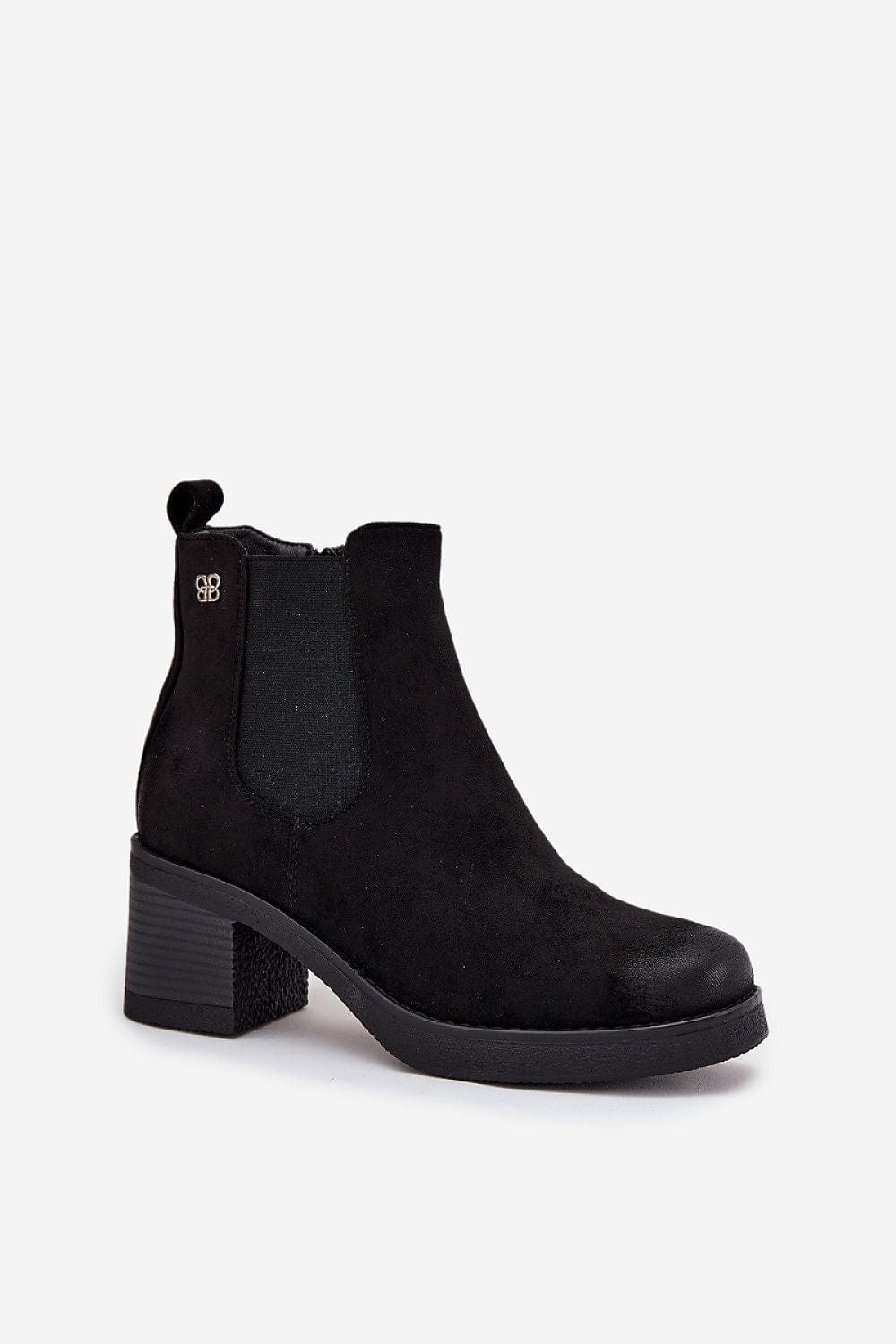 Eco Suede Golden Detail Jodhpur Boots - ShalayeFashion