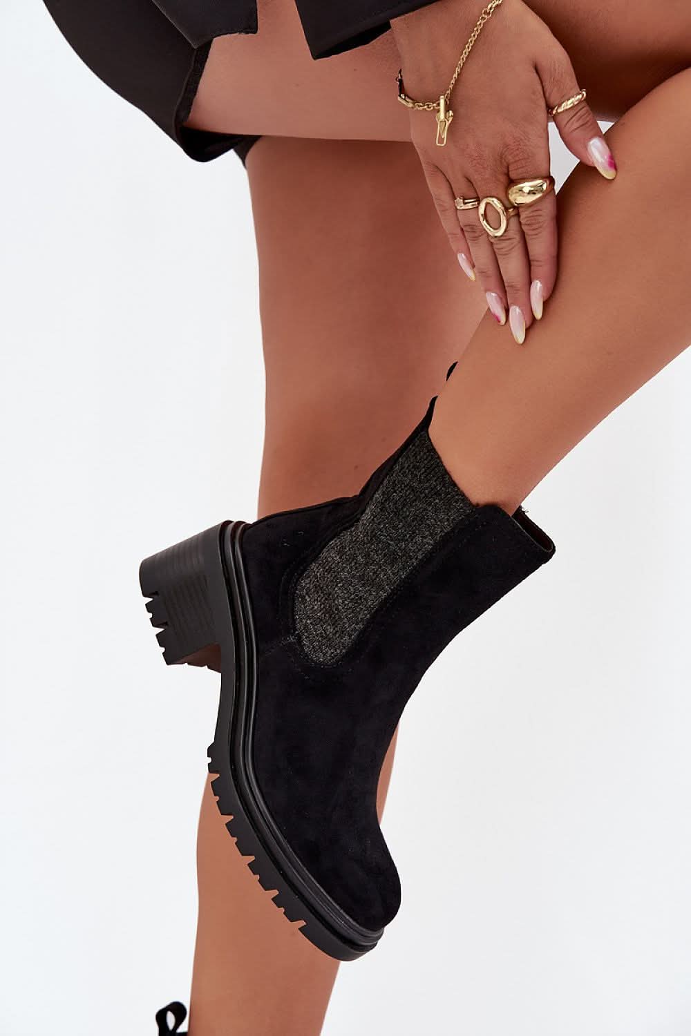 Eco Suede Jodhpur Boots Women Block Heel - ShalayeFashion