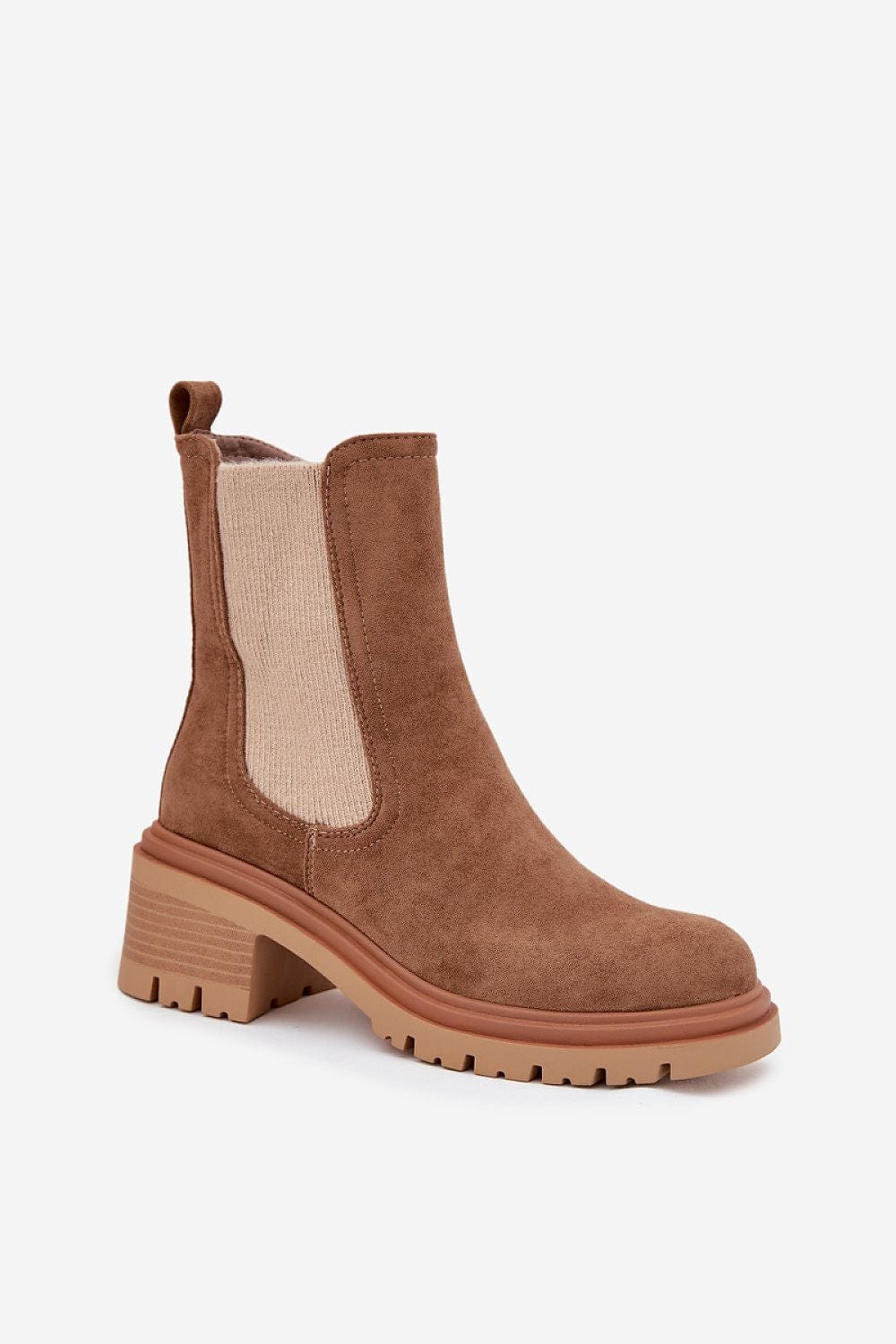 Eco Suede Jodhpur Boots Women Block Heel - ShalayeFashion