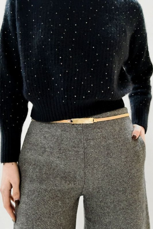Elastic Iron Skinny Belt - ShalayeFashion