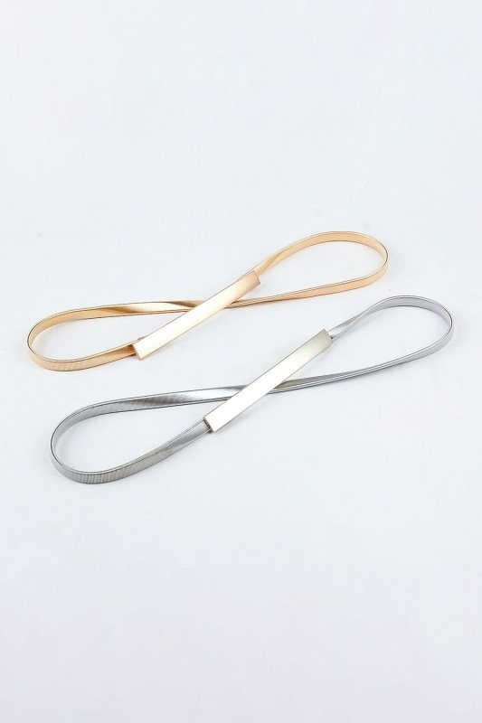 Elastic Iron Skinny Belt - ShalayeFashion