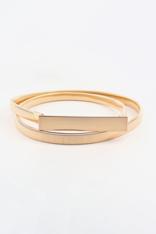 Elastic Iron Skinny Belt - ShalayeFashion