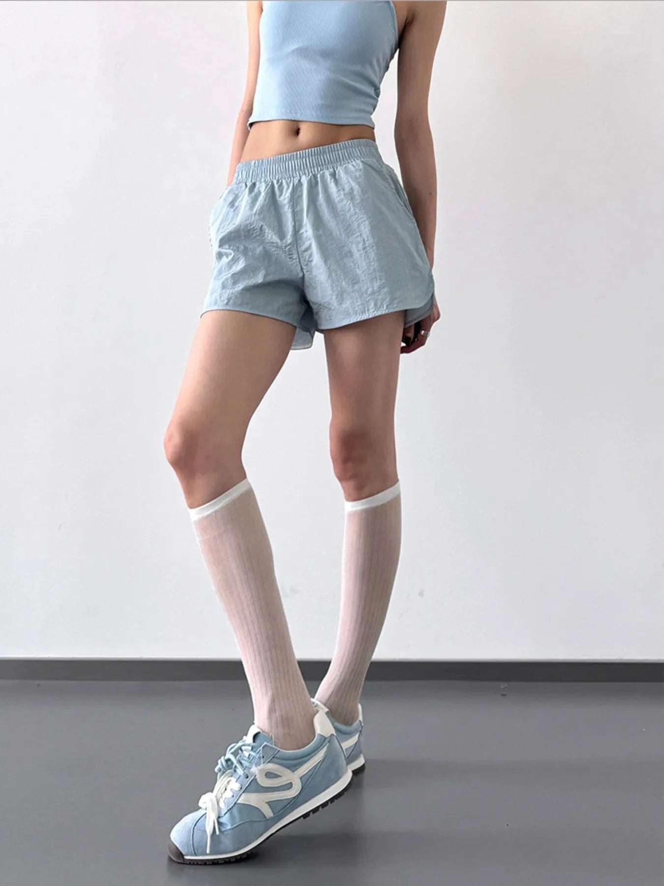 Elastic Waist Active Shorts - ShalayeFashion